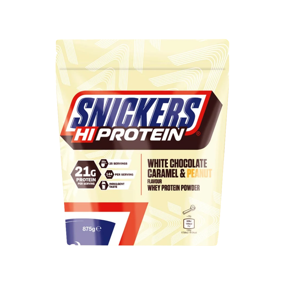 Snickers Hi Protein Whey Powder White chocolate/caramel-peanut