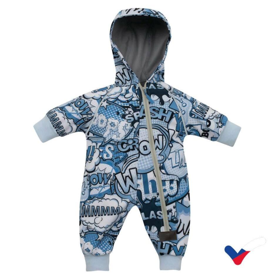 Softshell baba overál New Baby Komix 86 (12-18 h) Kék