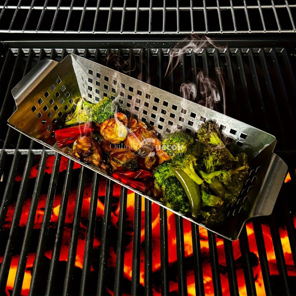 Sokoldalú rozsdamentes acél grillkosár
