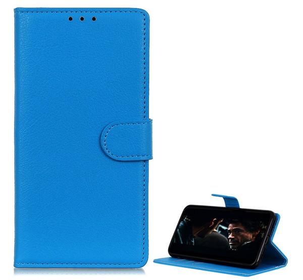 Sony Xperia 5 II Flip tok álló, bőr hatású VILÁGOSKÉK
