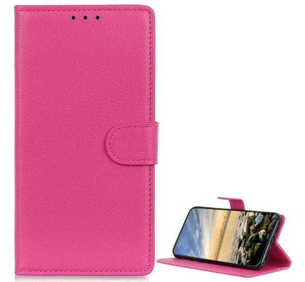 Sony Xperia 5 III Flip tok álló, bőr hatású RÓZSASZÍN