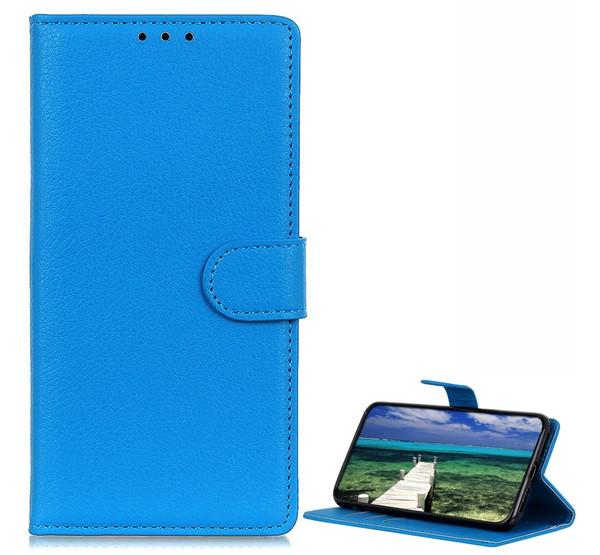 Sony Xperia 5 III Flip tok álló, bőr hatású VILÁGOSKÉK