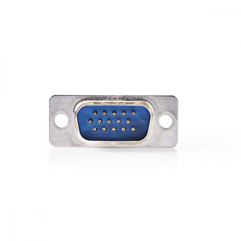 Soros adapter | Adapter | VGA Dugasz | VGA Aljzat | Nikkelezett | Fém | Boríték