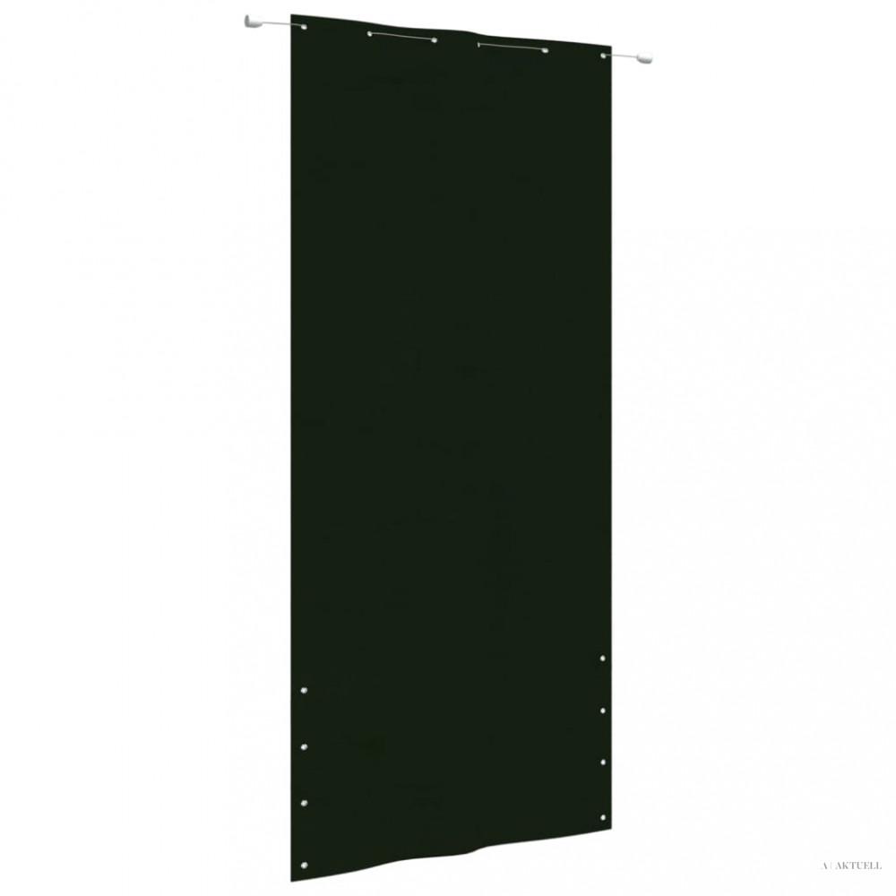 Sötétzöld oxford-szövet erkélyparaván 120 x 240 cm