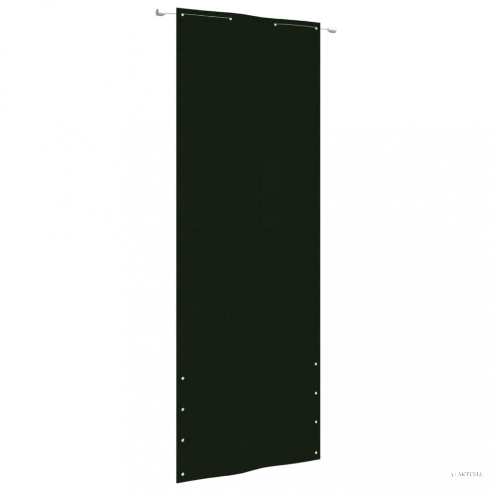 Sötétzöld oxford-szövet erkélyparaván 80 x 240 cm