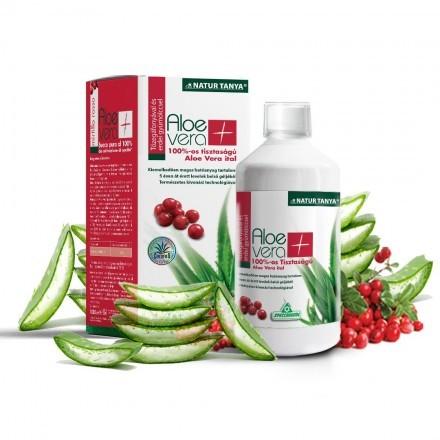 Specchiasol® Aloe vera ital tőzegáfonyás, erdei gyümölcsös 100% tisztaságú, IASC által certifikált Aloe tartalommal 1000ml