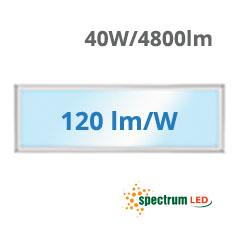 SpectrumLED LED panel (1200 x 300 mm) 40W - hideg fehér, 120 lm/W, backlite panel