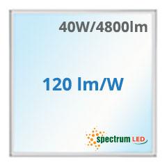 SpectrumLED LED panel (595 x 595 mm) 40W - hideg fehér, backlite panel
