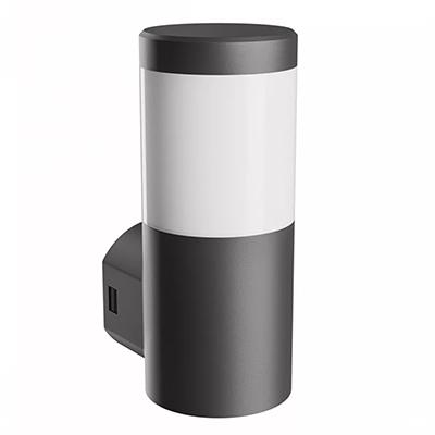 SpectrumLED Stella kültéri fali LED lámpa, fekete (6W) változtatható színhőmérséklet, Ø10 cm
