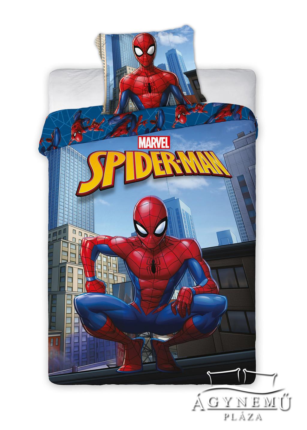 Spider-Man, Pókember mintázatú ágyneműhuzat garnitúra, 140x200 cm ágynemű garnitúra