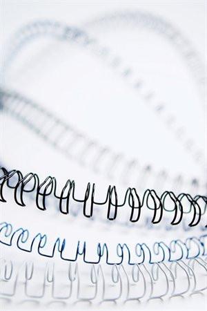 Spirál, fém, 3:1, 6 mm, 21-35 lap, FELLOWES, fekete