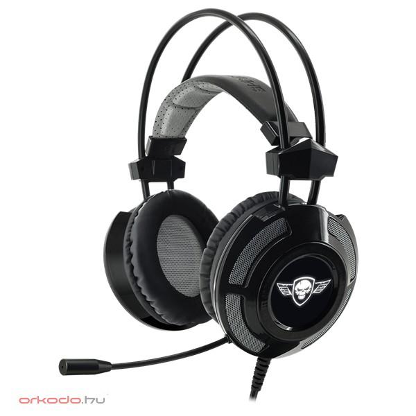 Spirit of Gamer Fejhallgató - ELITE-H70 Black 7.1, mikrofon, USB, hangerőszabályzó, nagy-párnás, 2.4m kábel, fekete