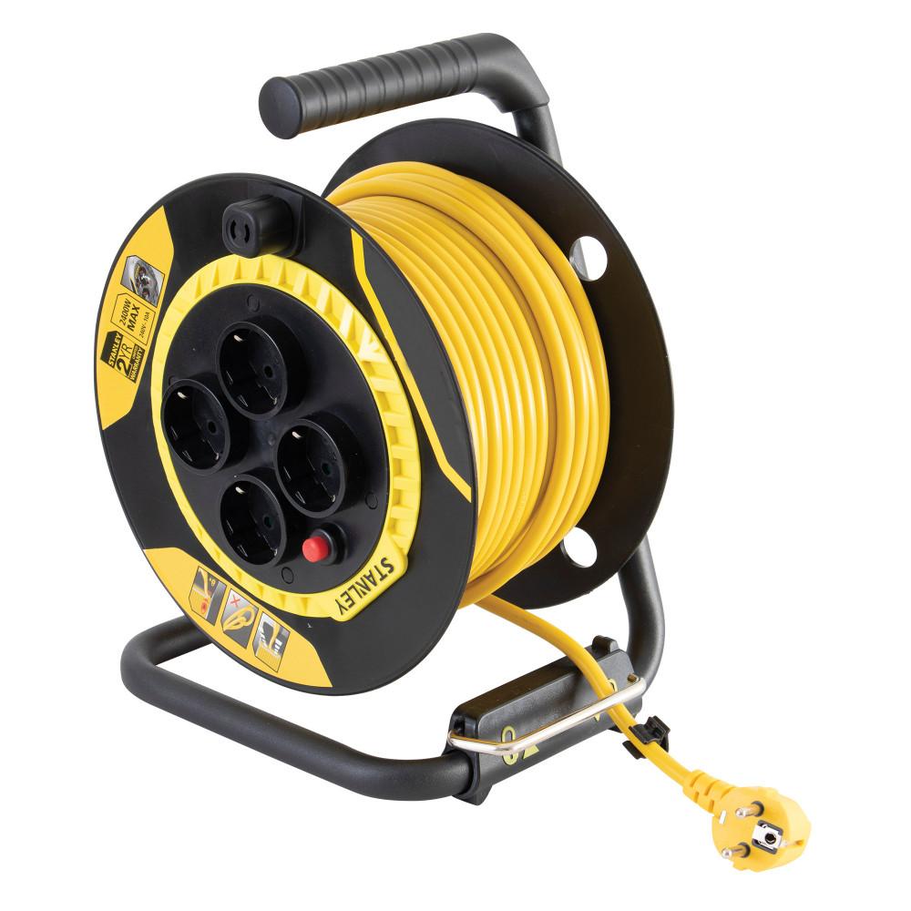 STANLEY Beltéri kábeldob 40 m H05VV-F 3G1,5 mm 2 kábel SXECCL26BVE