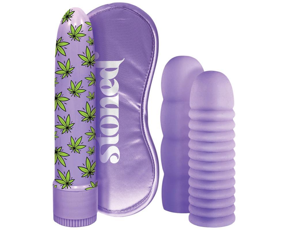 Stoner Bonga Bunga - rúd vibrátor szett (4 részes) - lila