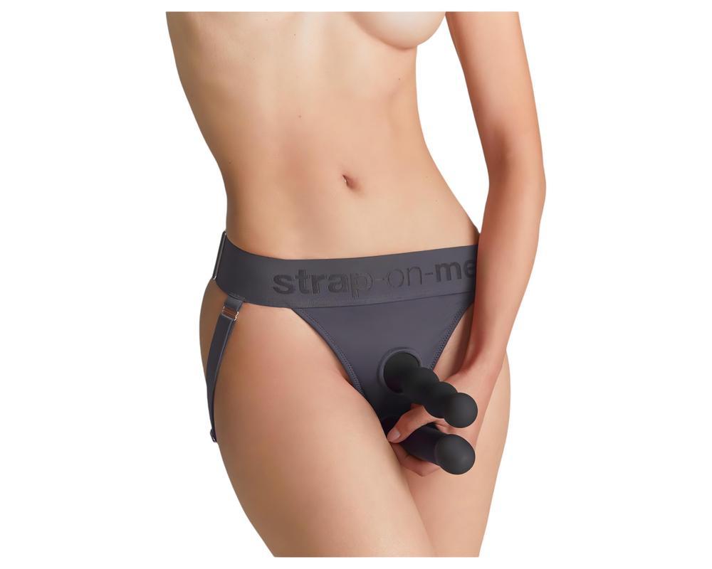 Strap-on-me - alsó felcsatolható dildóhoz - XS-XXL (szürke)