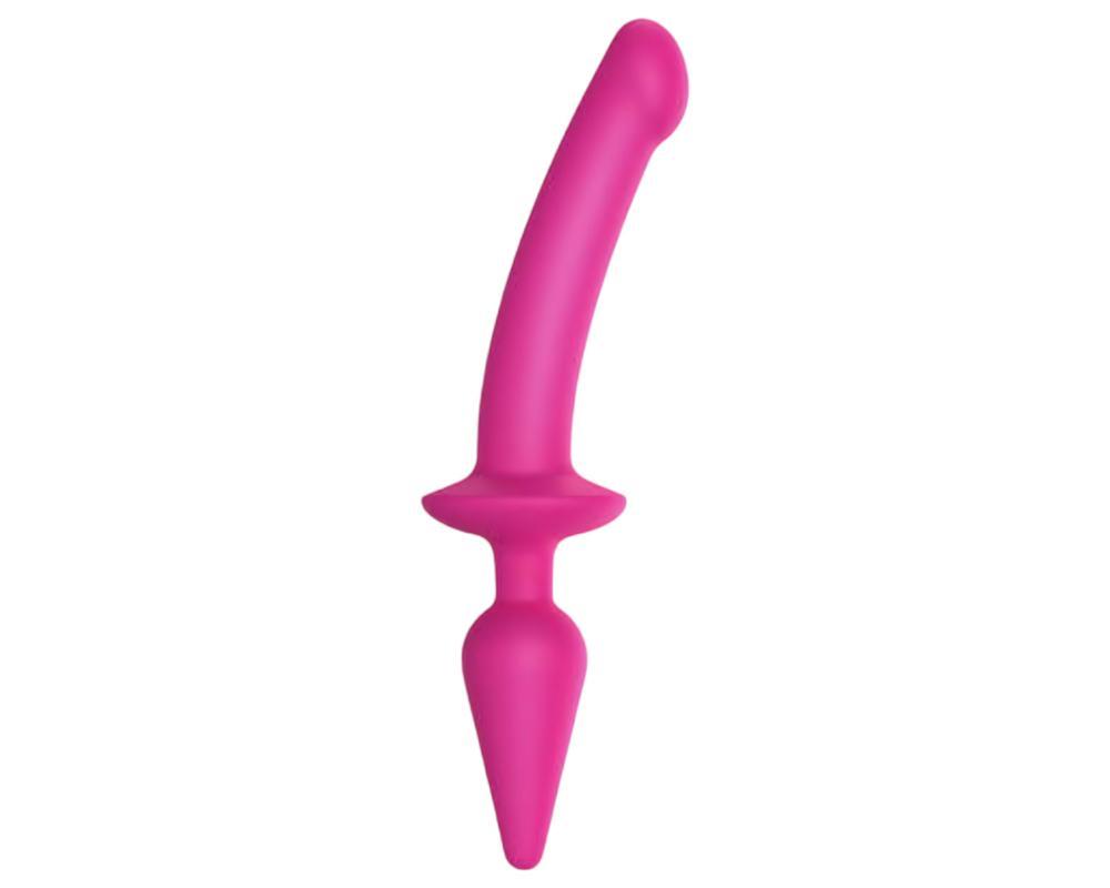 Strap-on-me Swith Semi-Realistic L - 2in1 szilikon dildó (pink)