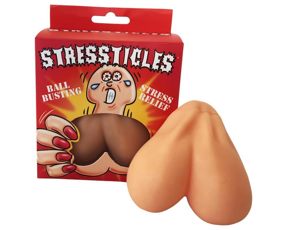 Stressticles - stresszlabda - herék (natúr)
