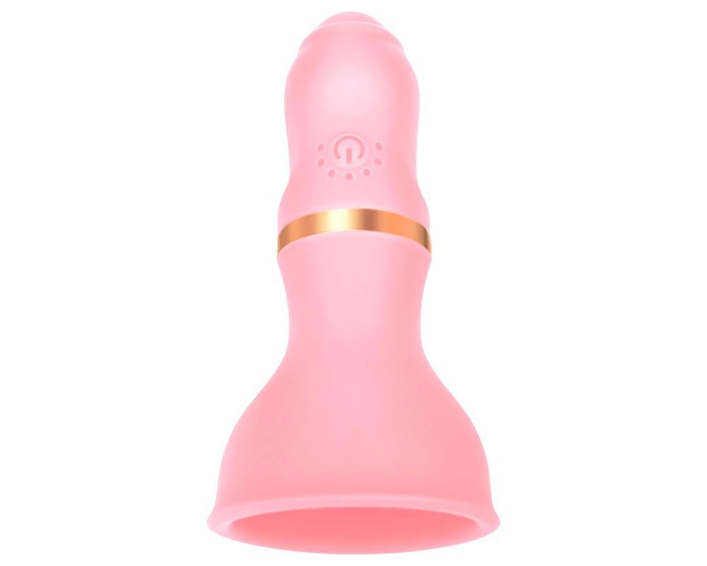 Sunfo - akkus mell vibrátor (pink)
