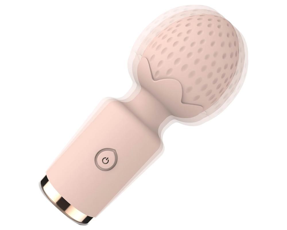 Sunfo Strawberry - vízálló mini masszírozó vibrátor (pink)