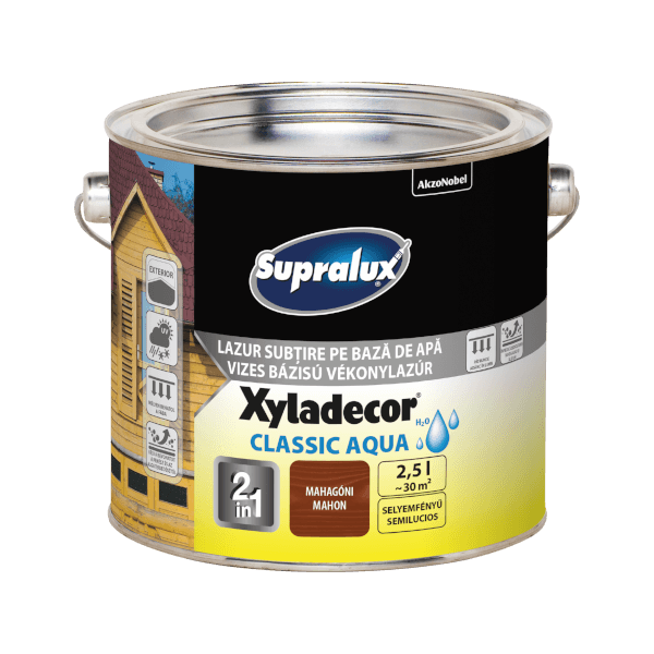 SUPRALUX XYLADECOR CLASSIC AQUA MAHAGÓNI 2.5 L