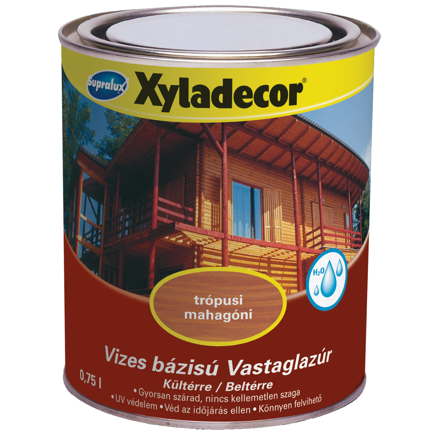 SUPRALUX XYLADECOR VASTAGLAZÚR 2,5L TEAK VIZESBÁZISÚ