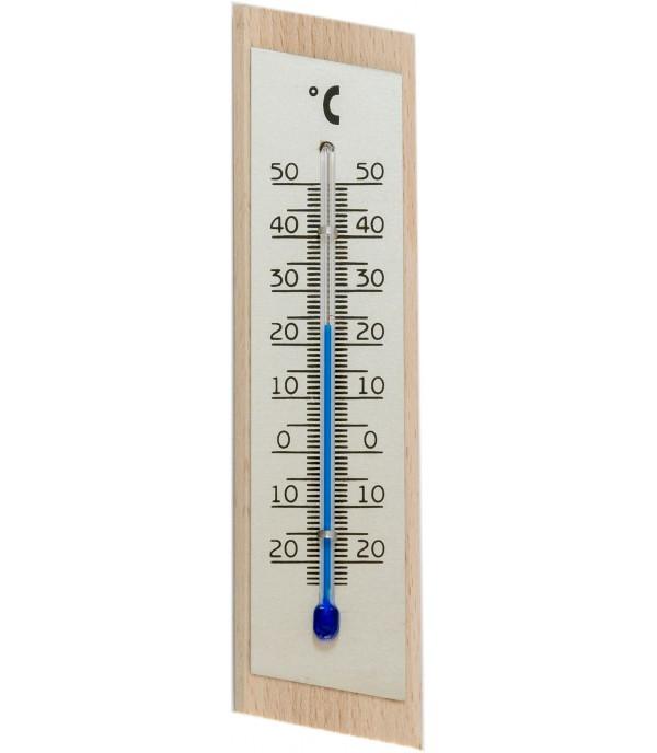 Szobahőmérő natúr fa 2062 