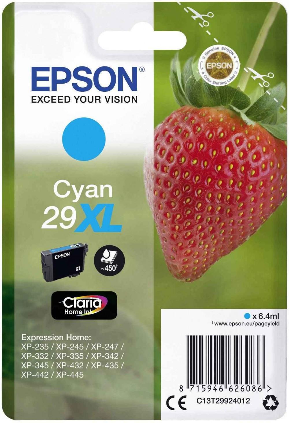 T2992 (C13T29924012) 29XL CYAN EPSON EREDETI TINTAPATRON