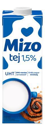 Tartós tej, visszazárható dobozban, 1,5%, 1 l, MIZO