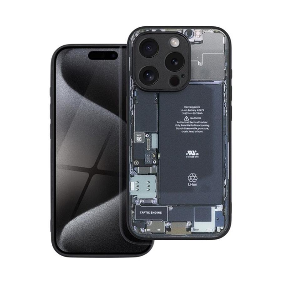Tech iPhone 15 Pro szilikon hátlap tok, szürke