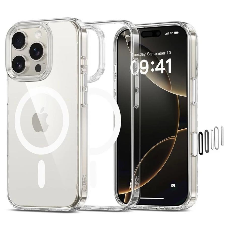 Tech-Protect FLEXAIR MAGSAFE CC átlátszó tok Apple iPhone 16 Pro készülékhez