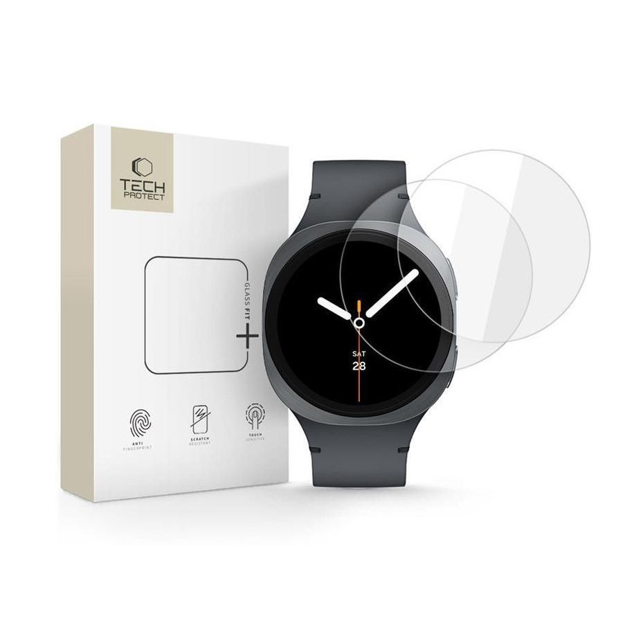 Tech-Protect Glass Fit+ üvegfólia - Samsung Galaxy Watch 8 (44mm) - 2 db/cs - átlátszó