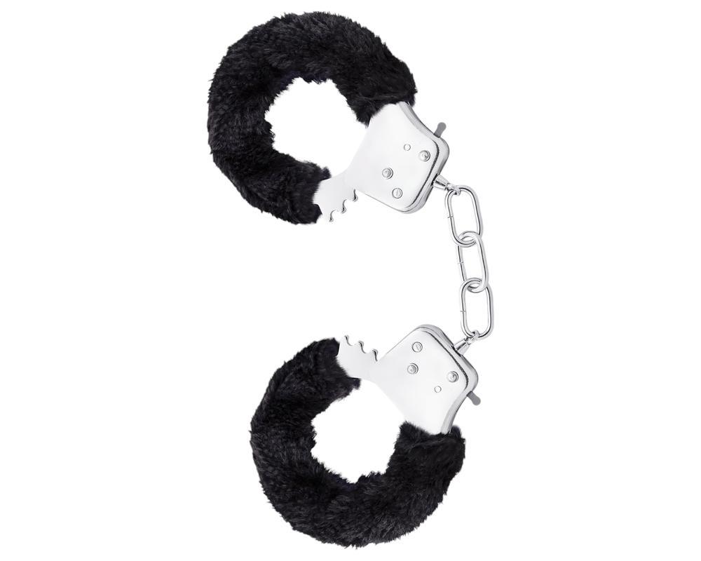 Temptasia Cuffs - plüss bilincs (fekete)