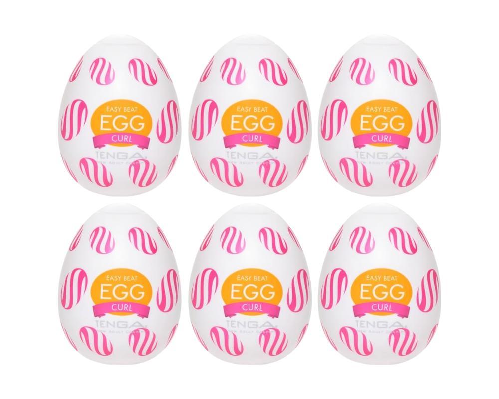 TENGA Egg Curl - tojás maszturbátor (6db)