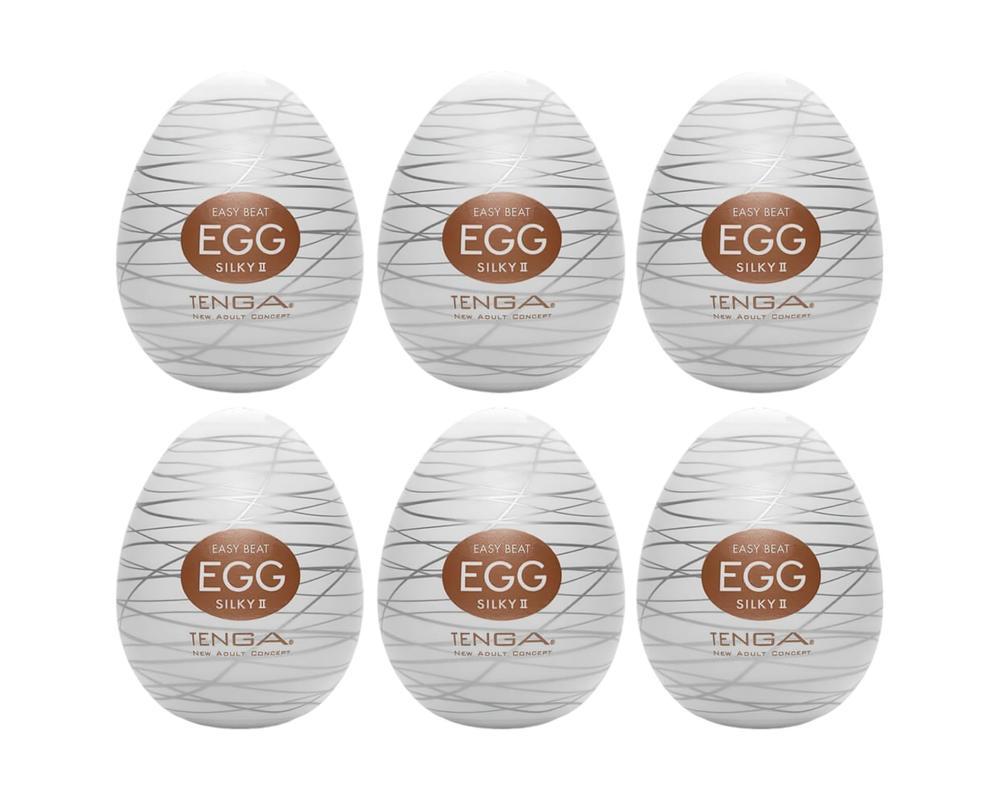 TENGA Egg Silky II - tojás maszturbátor (6db)