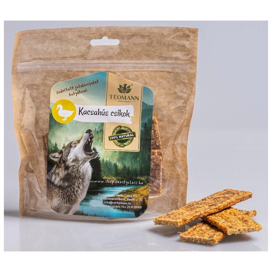 Teomann kacsahús csíkok kutyáknak – természetes jutalomfalat, 125g