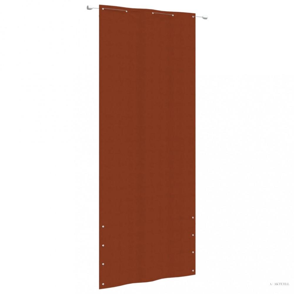 Terrakotta oxford szövet erkélyparaván 100 x 240 cm