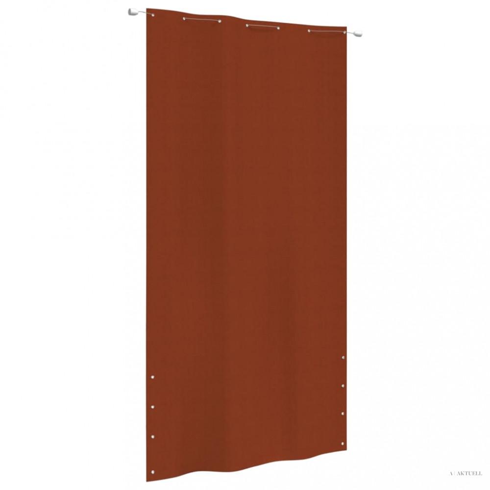 Terrakotta oxford-szövet erkélyparaván 140 x 240 cm