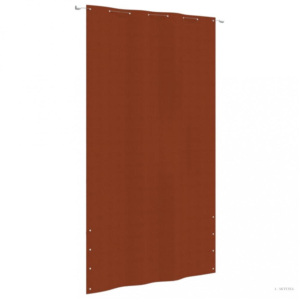 Terrakotta oxford-szövet erkélyparaván 160 x 240 cm