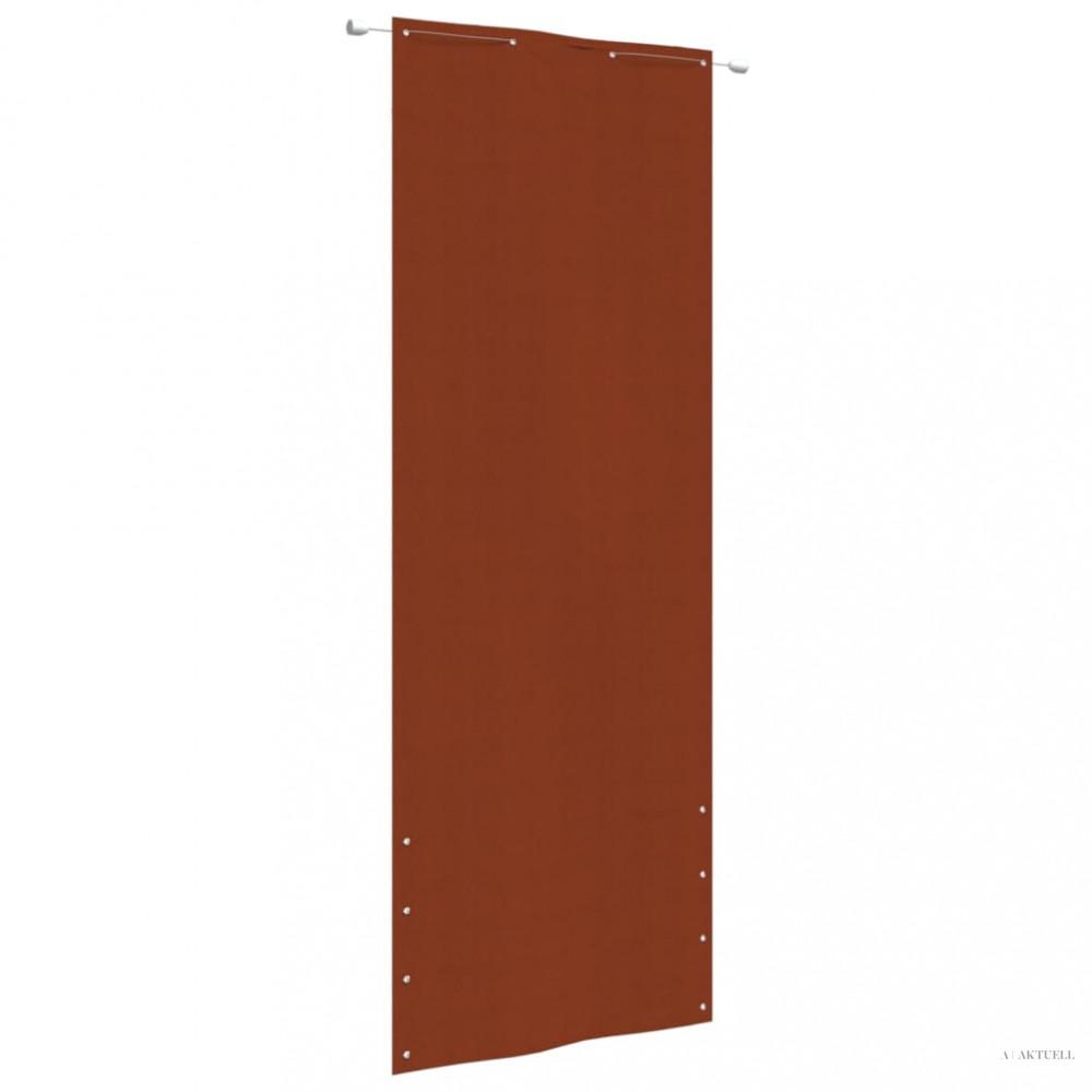 Terrakotta oxford szövet erkélyparaván 80 x 240 cm