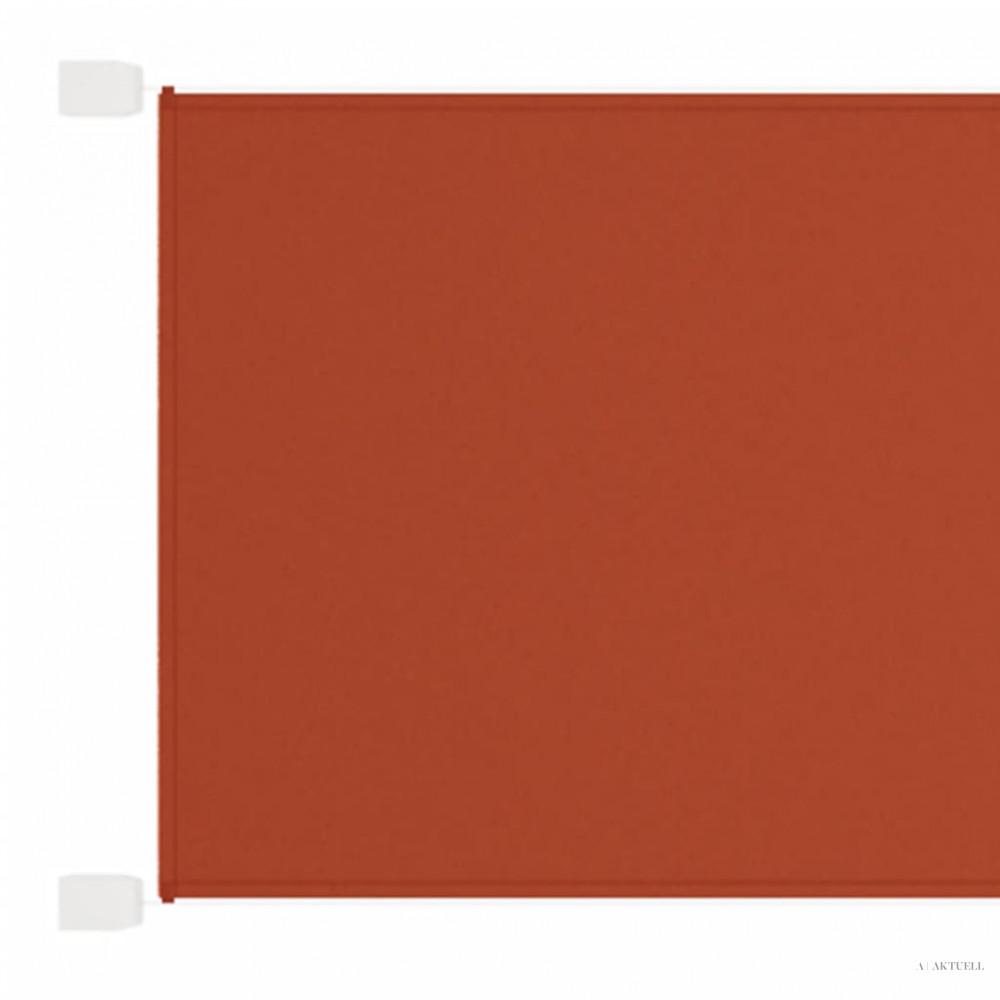 Terrakotta oxford-szövet függőleges napellenző 100 x 1200 cm
