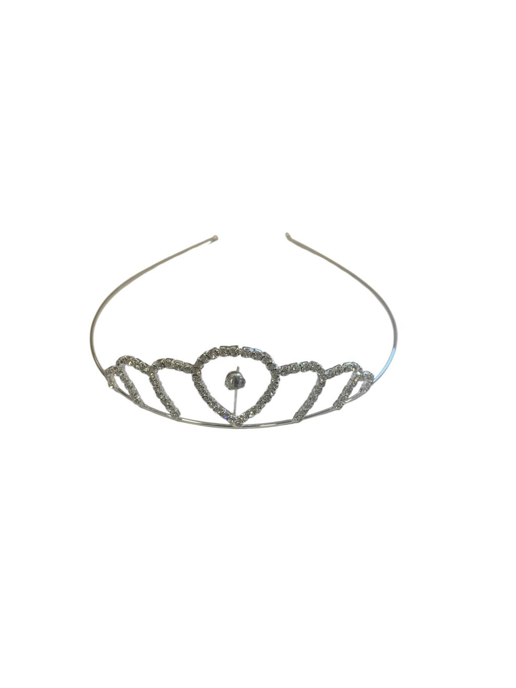 Tiara fém ezüst