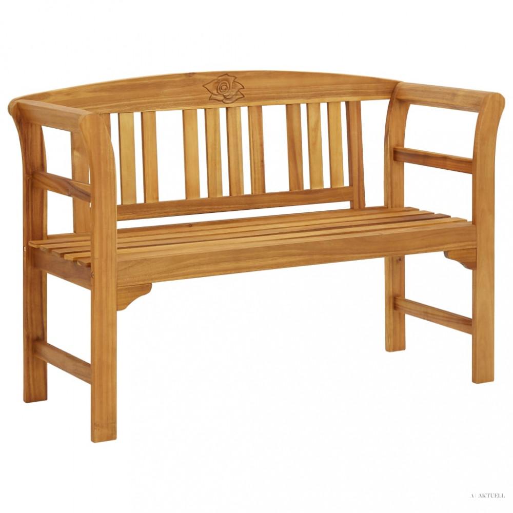 Tömör tíkfa kerti pad 114 cm