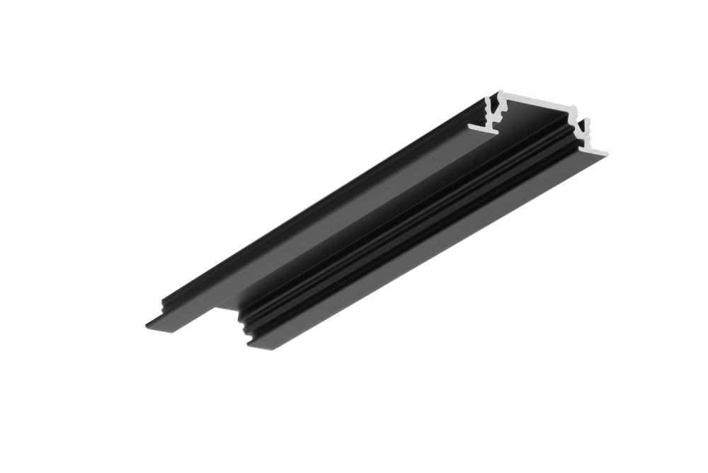TOPMET LED profil GROOVE10 BC/UX 4000 mm fekete eloxált