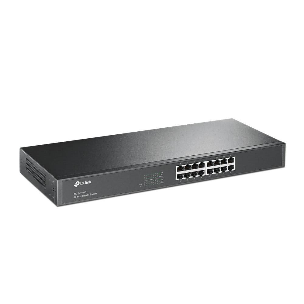 TP-Link TL-SG1016 gigabites switch, 16 port, rack szerelhető, energiatakarékos