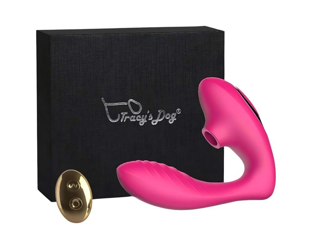Tracy's Dog 2 - léghullámos 2in1 vibrátor (pink)