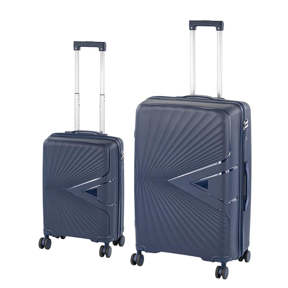 TraveLux Endure III gurulós bőrönd szett kék