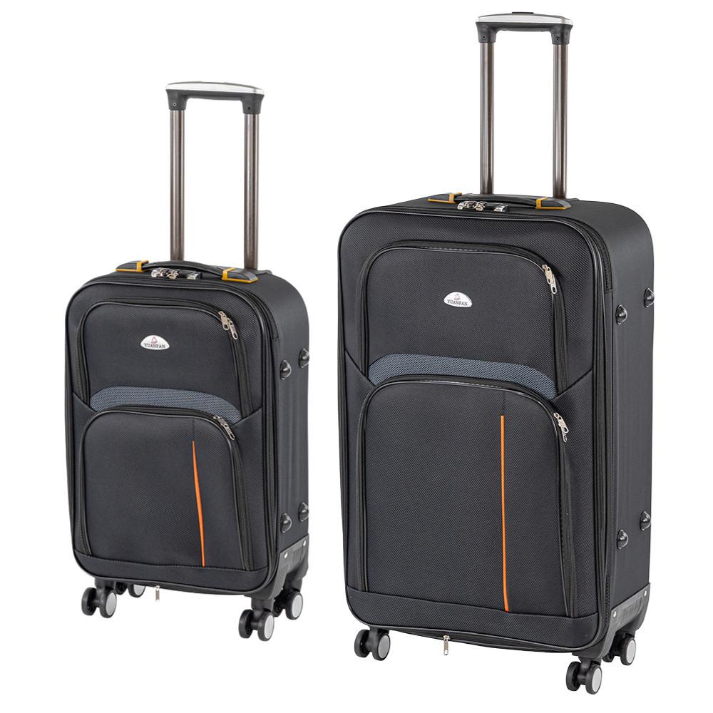 TraveLux Light III gurulós bőrönd szett fekete