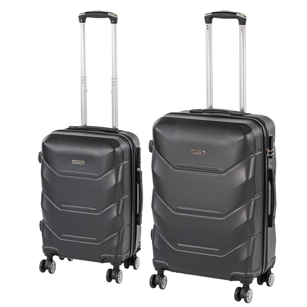 TraveLux Max V gurulós bőrönd szett fekete