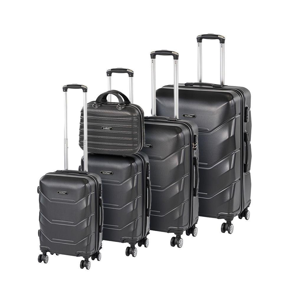 TraveLux Max XXVI gurulós bőrönd szett fekete