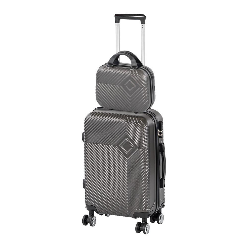 TraveLux Pro III gurulós bőrönd szett szürke